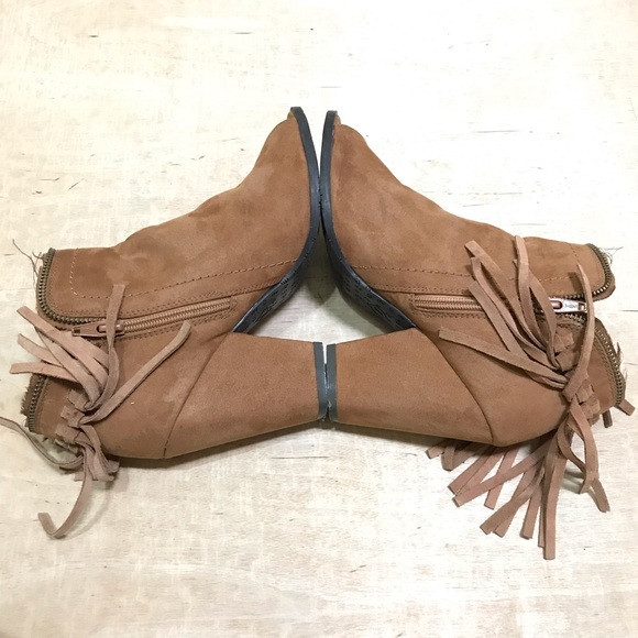 DV Open Toe Booties Heels Fringe Zipper size 7 - Picture 4 of 11